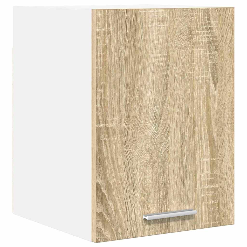 Hanging Cabinet Riga Sonoma Oak and White 30 x 31 x 40 cm
